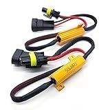 O-NEX 9006 LED Load Resistor Kit 50W 8ohm Headlight Bulb Relay Harness Adapter Anti Flicker Error Decoder Warning Canceller