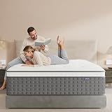 PUBPLON Mattress Queen Size, Medium Firm 12 Inch Mattress with Extra Lumbar & Shoulder Support, Hybrid Mattresses with Gel Memory Foam Pain Relief - Fiberglass Free - No Odor - 365 Night Trial