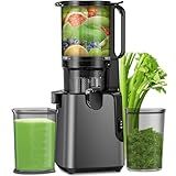 Juicer Machines with 5.8" Extra Large Feed Chute, Cold Press Juicer For Whole Vegetables and Fruits, 400W Professional Slow Masticating juicer Easy to Clean for Batch Juicing Mothers Day Gifts for Mom
