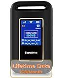 SIGNALHIVE 4G LTE Mobile Hotspot(1GB of Monthly Data), Security, No SIM Card, 8hrs Battery Life, Up to 10 Devices, Portable WiFi Hotspot for Travel