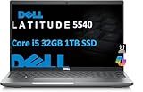 Dell Latitude 5540 5000 Business Laptop (15.6" FHD, Intel 10-Core i5-1345U vPro (> i7-1255U), 32GB RAM, 1TB SSD), Backlit, 1080p FHD IR Webcam, 2 x Thunderbolt 4, Ethernet, Win 11 Pro w/AI Copilot