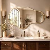 Bathroom Mirror for Over Sink-Gold Room Decor Wall Mirror 22"x 36"
