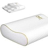 Royal Therapy Memory Foam Pillow, Queen Neck Pain Relief, Contour Cervical Pillow, for Neck and Shoulder Pain, Side, Back and Stomach Sleeper, 24x14x5 inches