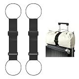 2 Pack Multi Use Strong Adjustable Luggage Connector Straps for Suitcases