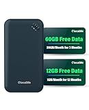 GlocalMe UPP 4G Mobile Hotspot with 60GB US Data &12GB Global Data, Portable WiFi Hotspot for Travel in 200+ Countries, Pocket WiFi Device, No SIM Card Required, No Contract, Connect to 8 Devices