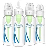 Dr. Brown's Anti-Colic Options+ Narrow Baby Bottle, 8 oz, 4-Pack