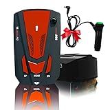 Speed Sentinel Laser/Radar Detector Driving Aids for Cars - Long Range Detection, Mute Memory, Led Display, City/Highway Mode Detectors, Ideal Gifts for Cars (Red)
