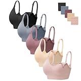 HBselect Women Maternity Bras 5 Pack Nursing Bras for Breastfeeding Seamless Pregnancy Sleep Bralette with Extra Extenders