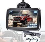 HD 1080P Backup Camera : Night Vision See Clearly at Night Up to 10M