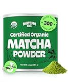 MATCHA DNA Certified Organic Matcha Green Tea Powder (16 oz TIN CAN)