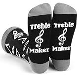 Lavley Treble Maker Music Socks Unisex for Men and Women Gift for Musicians