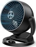 DREO Fan for Bedroom, 12 Inches, 70ft Powerful Airflow, 25db Quiet Table Air Circulator Fans for Whole Room, 120° Adjustable Tilt, 3 Speeds, Desktop Fan for Home, Office, Kitchen