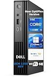 Dell Pro Micro QCM1250 Mini Desktop Computer, New OptiPlex Version AI PC for Business&Home, Intel Core i5-14500T, 16GB DDR5, 256GB PCIeSSD, Dual 4K Display Support, USB-C, Win11, WOWPC Recovery Bundle