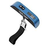 travel inspira Digital Luggage Scale – Portable Hanging Suitcase Weight Scale for Travel, 110 lb Capacity, Backlit LCD Display, Prevents Airport Overweight Fees, Battery Included