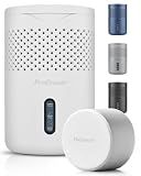 Pro Breeze Osmo Non-Electric Moisture Absorber, 44 fl.oz, Included 1.54lb Refillable Tablet, Lasts 100 Days, Ideal Silent Mini Dehumidifier for Closet, Bathroom & Bedroom, Fragrance Free, White
