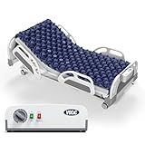 VOCIC Alternating Air Pressure Mattress Pad, Bed Mattress Topper with Micro Air Holes & Sleep Mode, Waterproof Pressure Relief Ulcer Cushion Pad for Hospital Beds and Home Use, S34
