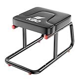KBQ Yoga Headstand Bench, Yoga Inversion Chair, Headstand Trainer – U-Shaped Stool with 400LB Capacity, Double Armrest, Non-Slip Fitness Aid, Thick Breathable Mat, Home & Gym Stability Stool (Black)