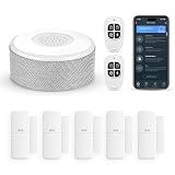 WiFi Door Alarm System, 8-Piece DIY Wireless Alarm Kit with Door Sensors