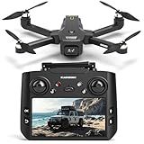 GPS Drones with Camera for Adults 1080P, 4.5"LCD Screen Control and Follow Me, 5GHz FPV Real-Time and GPS Auto Return, Up to 32G SD Card, RC Quadcopter drone Beginner, Long Flight Time Under 249g