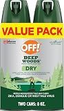 OFF! Deep Woods Insect Repellent Aerosol, Dry, Non-Greasy Formula, Bug Spray with Long Lasting Protection from Mosquitoes and Ticks, 4 Oz, (Pack of 2)