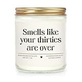 Niyewsor 40th Birthday Gifts Women Men, Forty Birthday Candle, 1985 40th Birthday Decorations for Women Men, 40 Year Old Bday Gifts for Friend, Sister, Wife, Husband, Handmade, 7oz