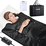 noerishia Portable Sauna Blanket for Home, Portable Design, Relaxation and Detox Washable & Foldable with Carrying Bag and Remote Control, 88-158℉, 10-60 Minutes Timer, (6 x 2.62) FT