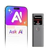 AI Digital Voice Recorder with Transcribe & Summarize, AI Note Taker for Meeting & Lectures, Voice Activated Recorder with Playback, Supports 90+ Languages Recording Device, Portable Tape Recorder