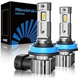 rimthin H11 Bulbs, H8 H9 Fog Light Cool White Light Bulbs, IP67 Waterproof, Pack of 2