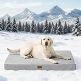 COZY KISS Cooling Orthopedic Dog Bed, Q-Max>0.5, Waterproof Lining, 44x32in