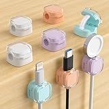 COOCAT Magnetic Cable Clips, Cute Desk Charger Cord Holder