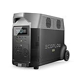 EF ECOFLOW Portable Power Station 3600Wh DELTA Pro, 120V AC Outlets x 5, 3600W, 2.7H Fast Charge, Lifepo4 Power Station, Solar Generator for Home Use, Power Outage, Camping, RV, Emergencies