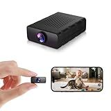Mini Security Camera， Nanny Cam for Home | 4K Ultra HD WiFi & SD Camera, Free Cloud Storage, Works Online & Offline for Baby, Pet, and Indoor Monitoring