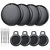 Android Air Tracker 4 Pack, Bluetooth Tracker Tags, Work with Google Find My Device App (Android Only), Smart Tags for Luggage, Wallet, Vehicles, Pets, Keys (Not for iOS)