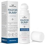 Razor Bumps Ingrown Hair Treatment: 3.38fl.oz Smoothing Solution for Body, Beard & Bikini Area Post Waxing After Shaving Serum for Ingrown Hair & Razor Burn - Women & Men