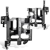 DNA MOTORING Headlight Bracket HeadLamp Mounting Bracket Panel Compatible with 03-06 Chevy Silverado 1500 2500 3500 Avalanche 1500 2500, Left & Right, GM1221130, GM1221131, HLBK-0001