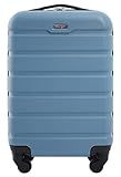 Wrangler Hardside Spinner Luggage, Blue Heaven, Carry-On 20-Inch