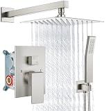 Aolemi Shower Faucet Set with Handheld Brushed Nickel 8 Inch Head