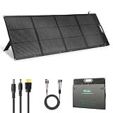HQST 200W Ultra-Light Portable Solar Panel for Power Station & Solar Generator, 25% High Efficiency N-Type Solar Charger, IP67 Waterproof, Foldable with Kickstands for Camping, RV, Off-Grid, Emergency