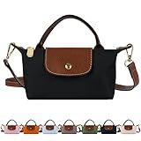 KINEVN Mini Crossbody Bag Ladies Shoulder Totes Bag With Adjustable Strap Shopping Commuting (Black)
