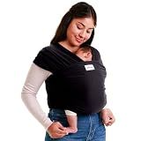 Sleepy Wrap Baby Carrier Wrap for Infants 7-35lbs, Lightweight, Black