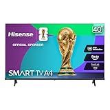 Hisense 40-Inch Class A4 Series FHD 1080p Smart Fire TV (40A4NF, 2025 Model) - DTS Virtual: X, Slim Bezel Design, Alexa Built in, Streaming TV, Black