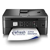 Brother MFC-J1010DW Wireless Color Inkjet All-in-One Printer with Mobile Device and Duplex Printing, Refresh Subscription and Works with Alexa