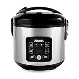 AROMA® CoreCoat™ Digital Rice Cooker & Steamer for Brown Rice with Nonstick Ceramic Coating (8 Cups Cooked, 4 Cups Uncooked)