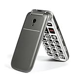 4G Volte Flip Mobile Phones Unlocked for Seniors, Big Buttons Cell Phone for Elderly & Kids, Clear Sound, SOS Button, Convenient USB-C & Charging Dock, Talking Numbers G3 Grey