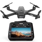 GPS Drone with EIS Camera for Adults Beginners,4.5" HD LCD RC Screen,Al Track&Orbit Mode,32G SD Card with Drone Professional Auto Return, Drones Long Range Follow Me,Gesture Control,under 249g