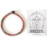 Sacred Tibetan Temple Handmade 5 Buddha Protection Bracelet String and a Talisman, red right hand bracelets for women men, Good Luck rope mens bracelet, Perfect gifts for women men (8 inch)