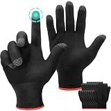 ENPOINT 10 Pairs Touch Screen Gloves, Highly Sensitive Seamless Gaming Gloves for Sweaty Hands, Anti-Slip Breathable VR Gloves Guantes Gamer Gloves, PUBG Mobile Call of Duty Mobile Gaming Accessories