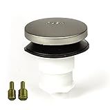 Toe Touch (Tip Toe, Foot Actuated) Bath Tub/Bathtub Drain Stopper Includes 3/8" and 5/16" Fittings Brushed Nickel