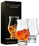 Whiskey glasses Set of 2 - Clear Shot Glasses Bar Set Snifter Glass, Tasting DOF Rocks Glasses Gift Set - Brandy Whisky Glass for Liquor, Scotch, Bourbon, Tequila, Gin, Tonic, Cognac, Vodka, Cocktail