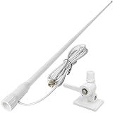HYS VHF Marine Antenna 3dBi PL259 NOAA Weather 156-163MHz W/Ratchet Mount